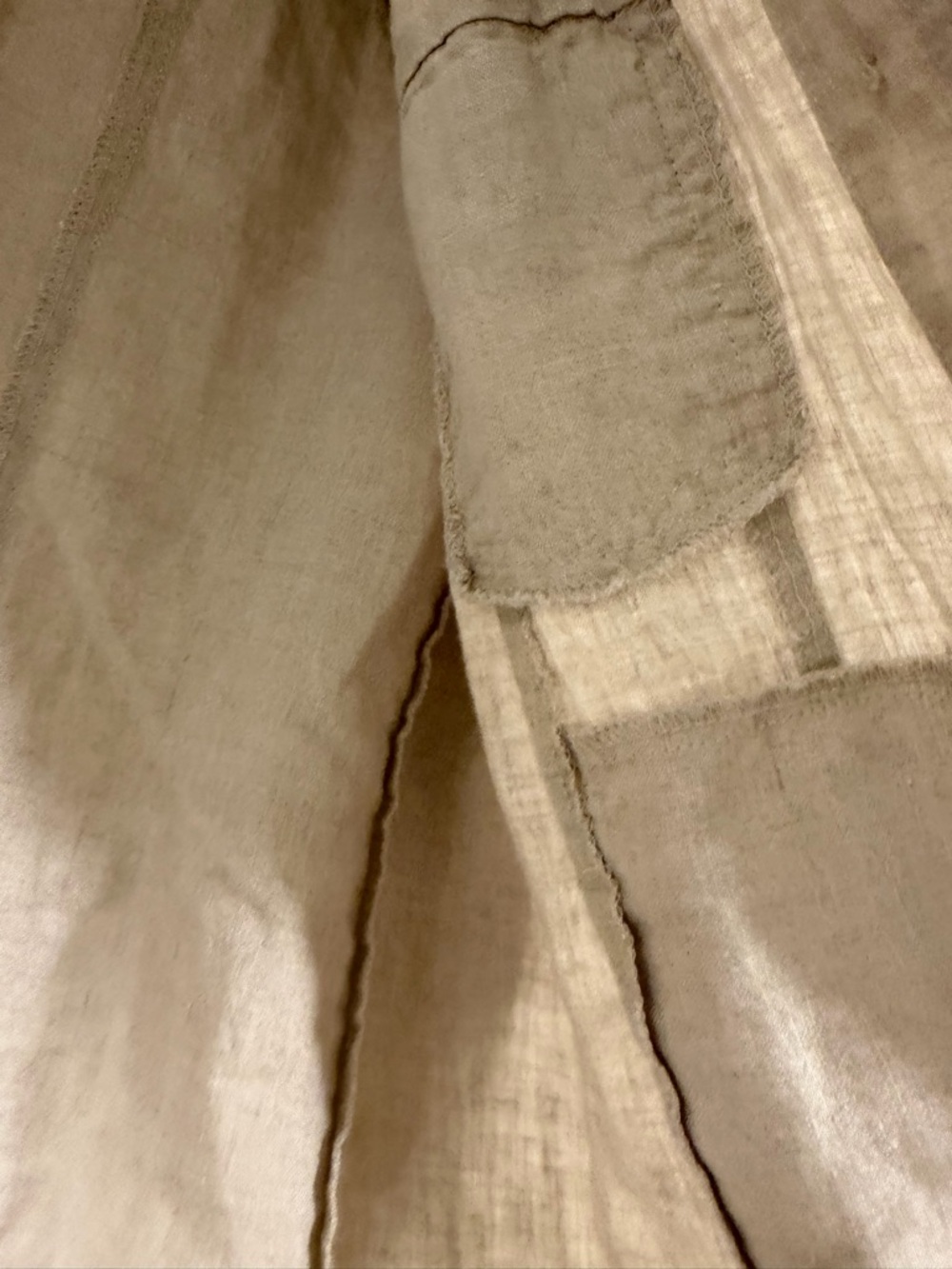 Tommy Bahama Two Palms Linen Raw-Edge Jacket in Natural Size M - Picture 6 of 7